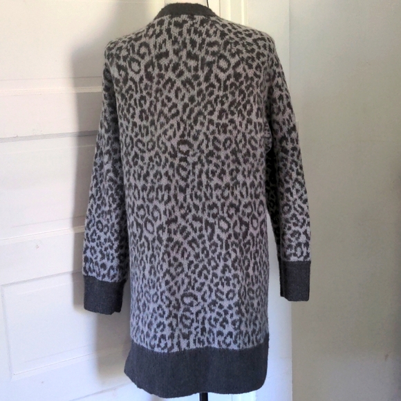 Lucky Brand Leopard Print Duster Cardigan - Picture 5 of 7